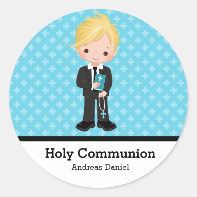 Sticker Rond Sainte Communion (Devant)