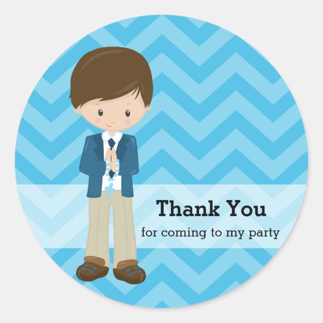 Sticker Rond Sainte Communion (Devant)