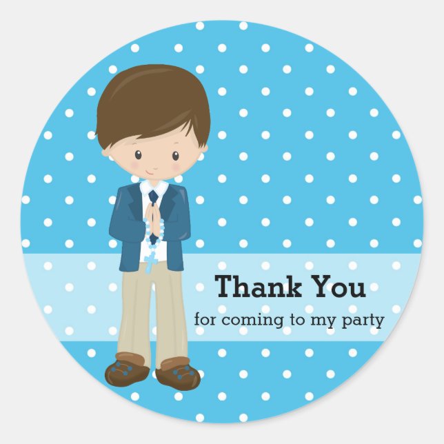 Sticker Rond Sainte Communion (Devant)