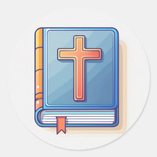 Sticker Rond Sainte Croix et prière