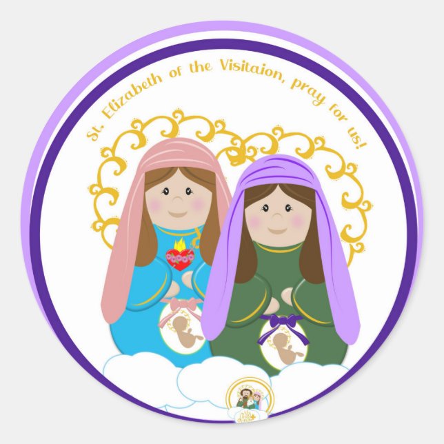 Sticker Rond Sainte-Élisabeth de la Visitation (Devant)