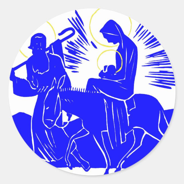 Sticker Rond Sainte Famille (Devant)