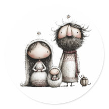 Sainte Famille fantaisiste de la Nativité