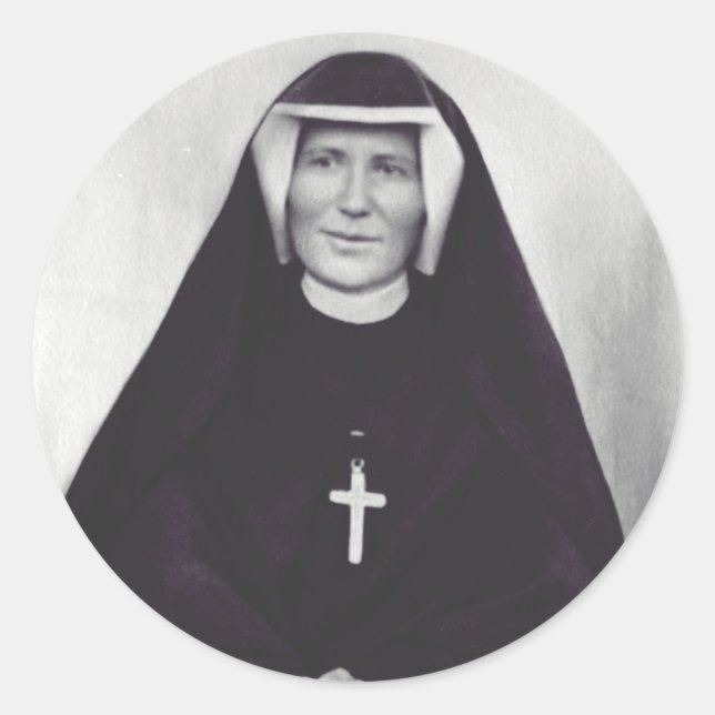 Sticker Rond Sainte Faustine Kowalska (Devant)