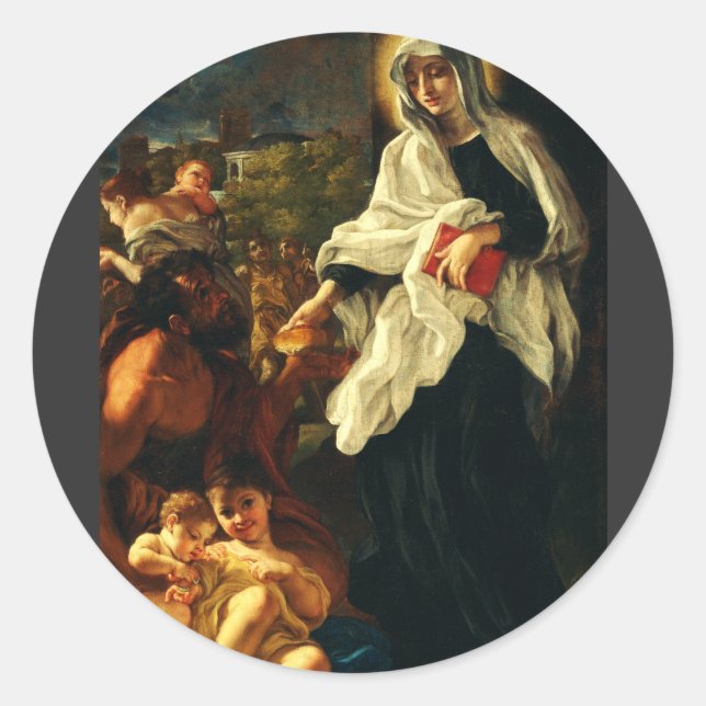 Sticker Rond Sainte Françoise de Rome (Devant)