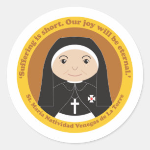 Sticker Rond Sainte María Natividad Venegas de La Torre