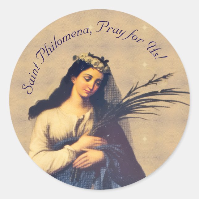 Sticker Rond Sainte Philomène  (Devant)