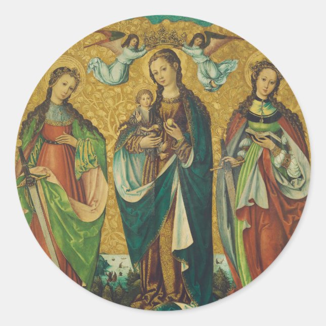 Sticker Rond Saints Perpetua et Felicity (Devant)