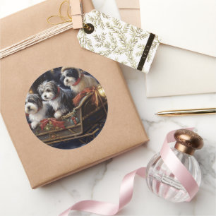 Sticker Rond Saison de Noël Havanais