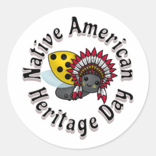 Sticker Rond Saison de pastèque Ladybug