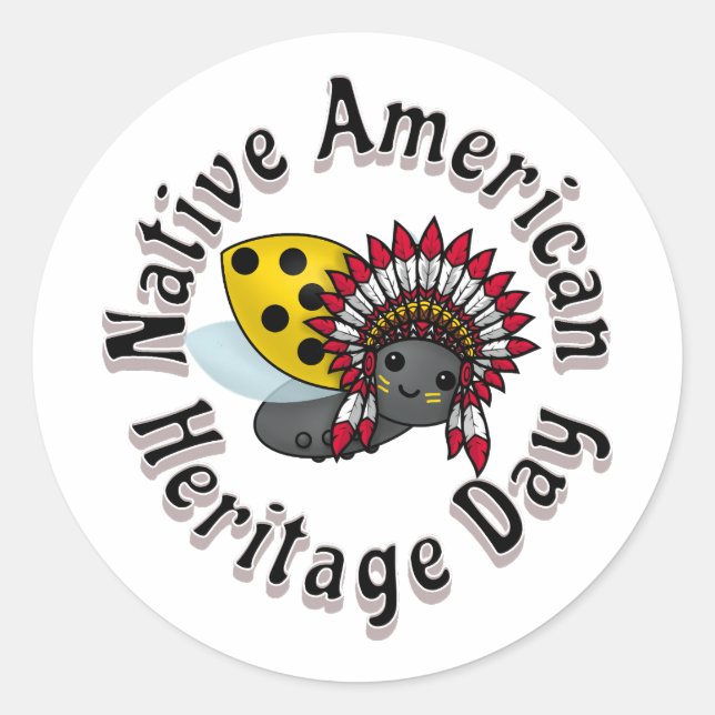 Sticker Rond Saison de pastèque Ladybug (Devant)