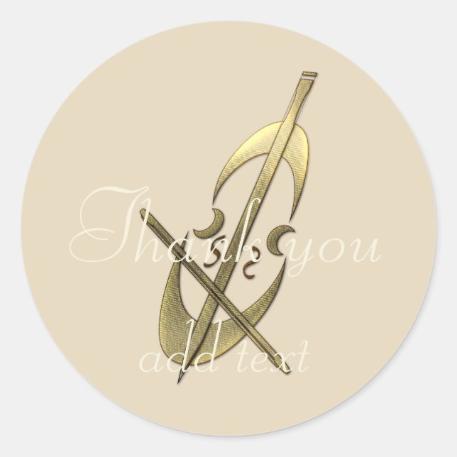 Sticker Rond Saison de vacances personnalisées Vibe (Devant)