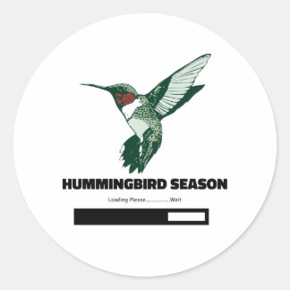 Sticker Rond Saison des colibris Chargement en cours