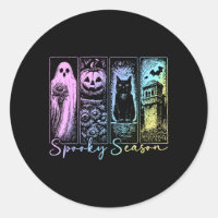 Saison effrayante Chat noir Citrouille Halloween A