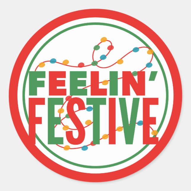 Sticker Rond Saison Festive de Feelin (Devant)