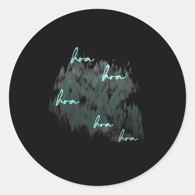 Sticker Rond Saison Hoa Hoa Hoa Hoa (Devant)