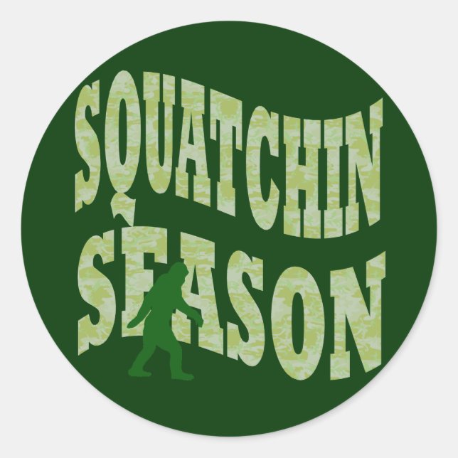 Sticker Rond Saison Squatchin (Devant)
