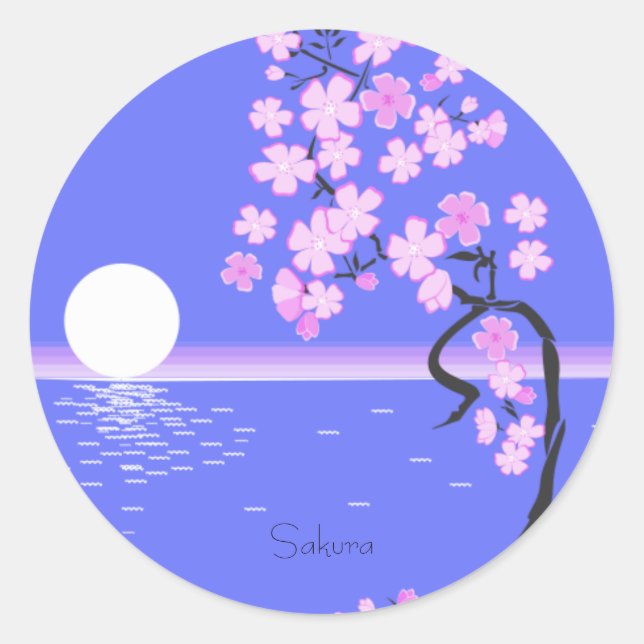 Sticker Rond Sakura (Devant)