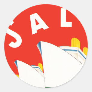 Sticker Rond SAL ~ Swedish American Line