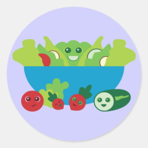 Sticker Rond Salade