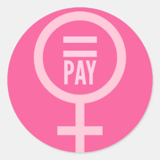 Sticker Rond Salaire des femmes