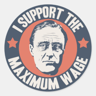 Sticker Rond Salaire maximum de FDR