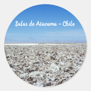 Sticker Rond Salar de Atacama - Désert d'Atacama, Chili