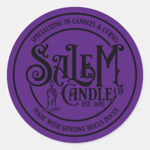 Sticker Rond Salem Candle Company
