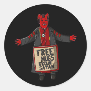 Sticker Rond Salem Satan