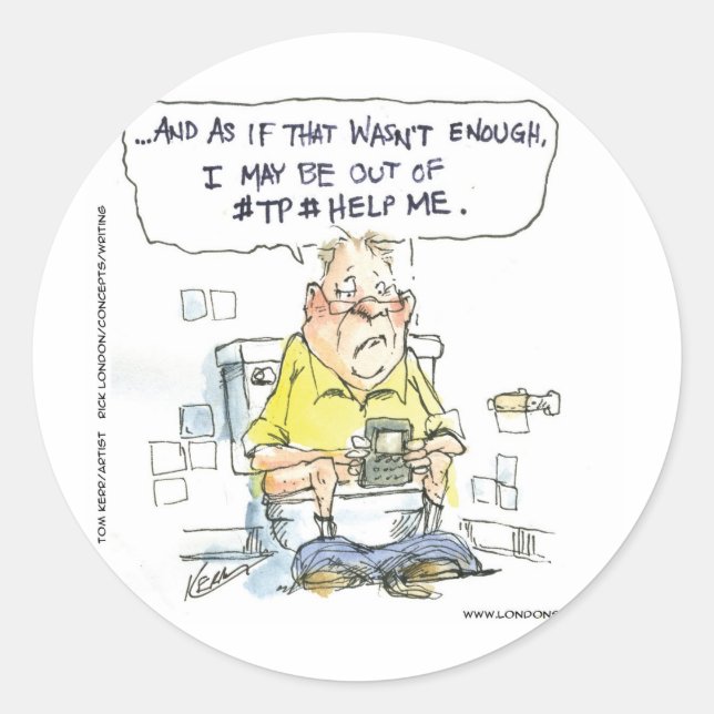 Sticker Rond Salle de bain Pas 4 Réseau Social Drôle Tee - shir (Devant)