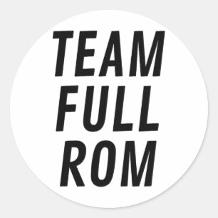 Sticker Rond Salle De Fitness Team Full Rom Fitness Bodybuildin