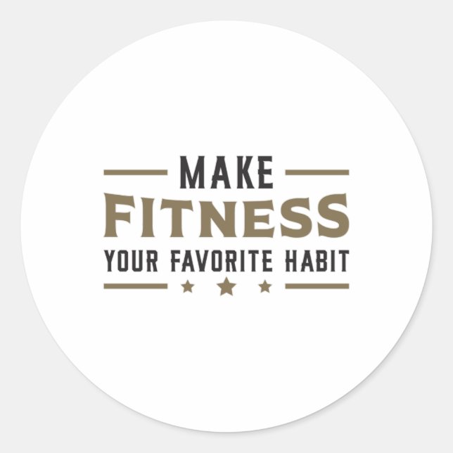 Sticker Rond Salle De Fitness Travail Danse Entraînement Sport  (Devant)