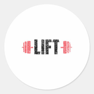 Sticker Rond Salle de musculation Haltérophilie Musculation Fit