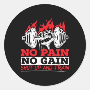 Sticker Rond Salle de sport de musculation et de culturisme Tou