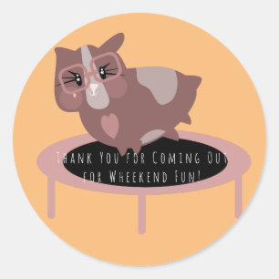 Sticker Rond Salle de sport pour cobayes
