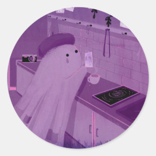 Sticker Rond Salle noire