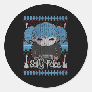 Sticker Rond Sally Face Guitare Sally Ugly