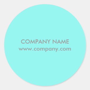 Sticker Rond salon de beauté moderne et simple Aqua blue Turquo