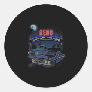 Sticker Rond Salon de la croisière automobile de Reno Nevada Ca