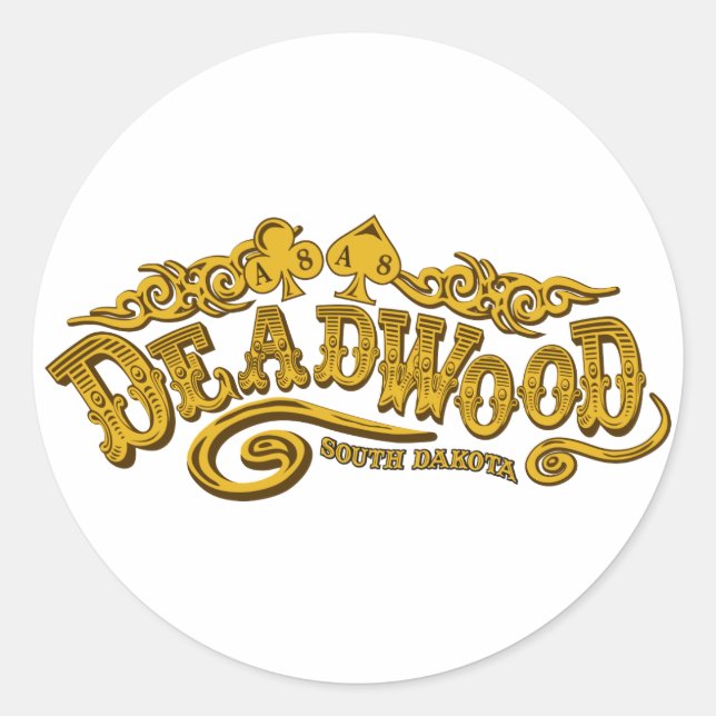 Sticker Rond Salon Deadwood (Devant)