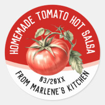Salsa chaude de tomate maison avec tomate rouge