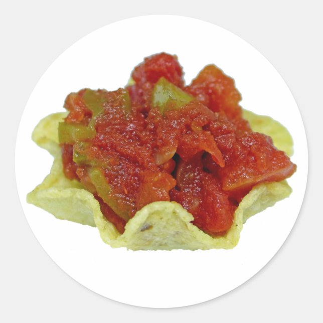 Sticker Rond Salsa maison (Devant)