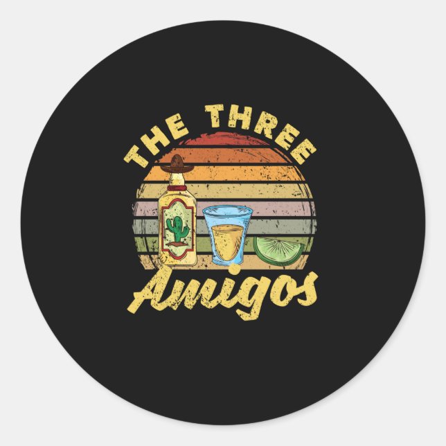 Sticker Rond Salt Tequila Lime soirée mexicaine Fiesta (Devant)