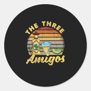 Sticker Rond Salt Tequila Lime soirée mexicaine Fiesta