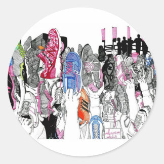 Sticker Rond Salut du survivant