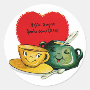Sticker Rond Salut Ya Sugar You're some DISH!