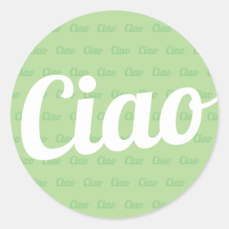 Sticker Rond Salutation de Ciao