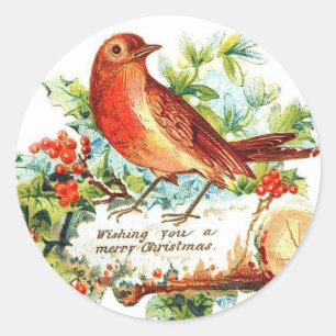 Sticker Rond Salutations de Noël joyeuses