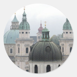 Sticker Rond Salzbourg, Autriche.