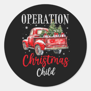 Sticker Rond Samaritan's Purse Operation Christmas Child Drôle